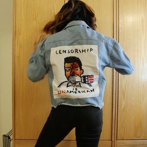 Censorship is UnAmerican Jean Jacket